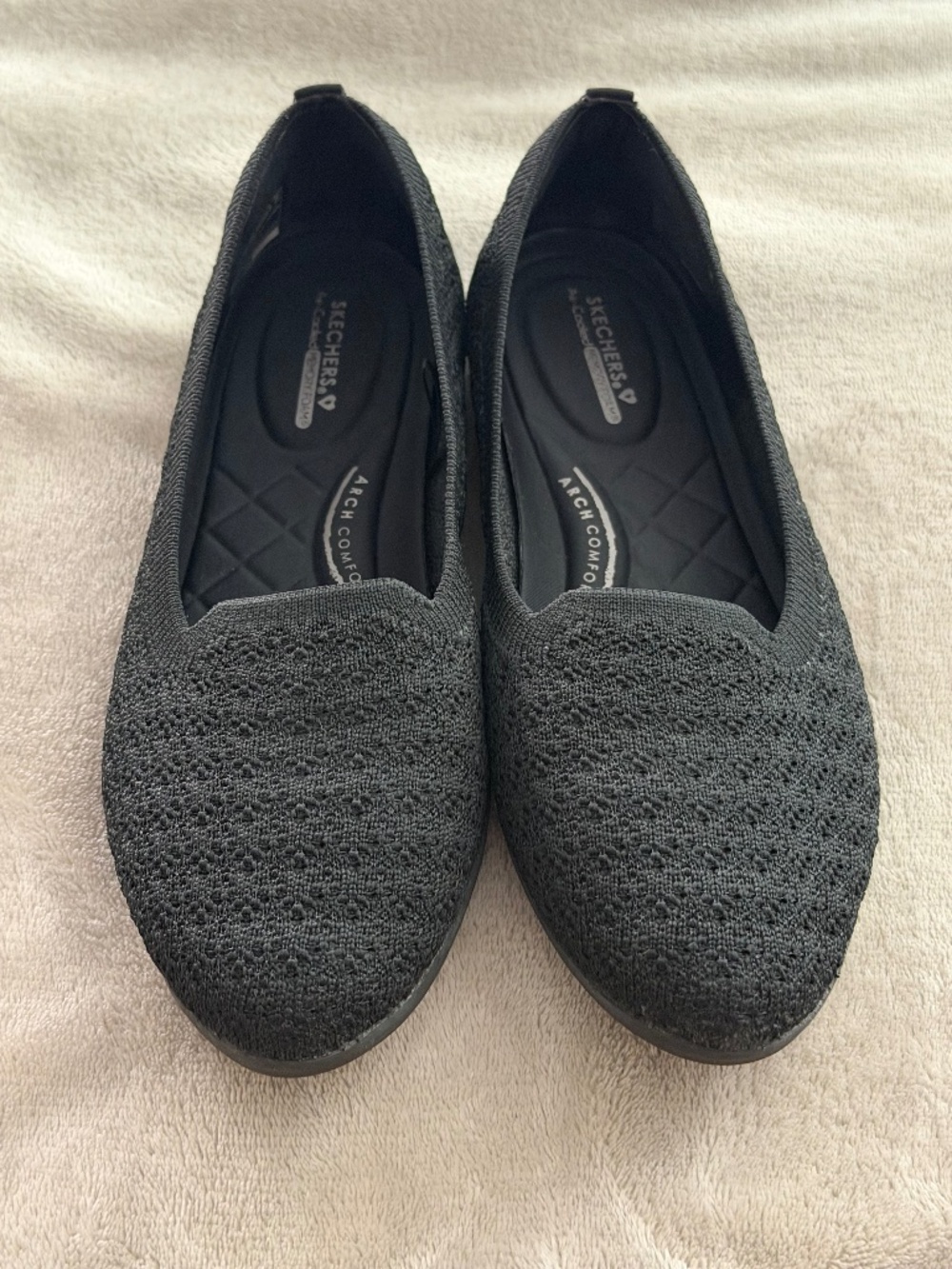Skechers Women's Cleo Black Flats 7.5